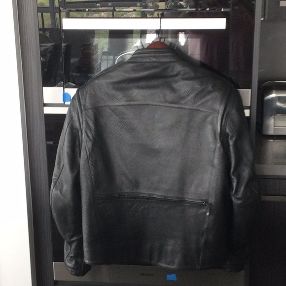 Men’s Leather Motorcycle Jacket-Worn 3x-Looks New - Picture 2 of 10